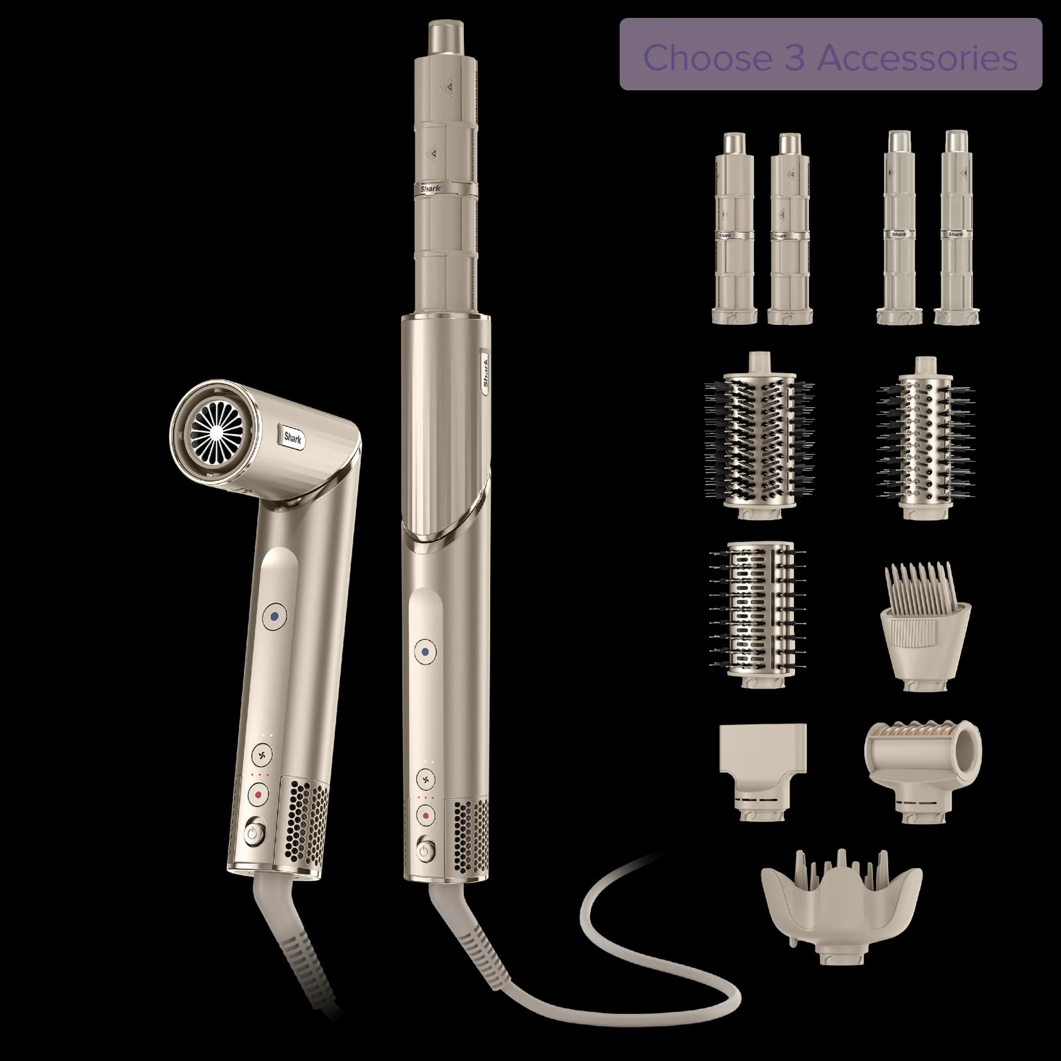 Shark FlexStyle 4-in-1 Air Styler & Hair Dryer (Stone)